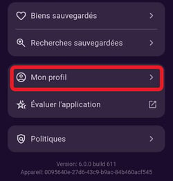 App Mon Profil