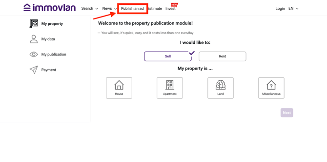 how to publish a listing