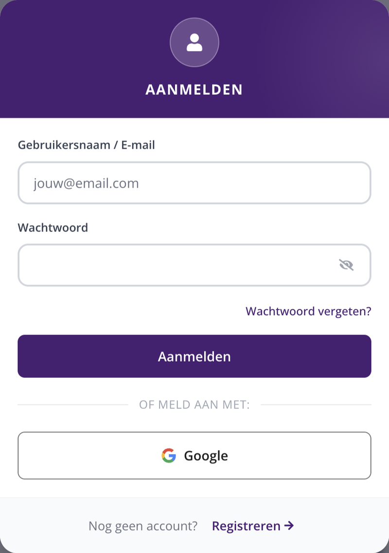 P02-02-aanmeldscherm